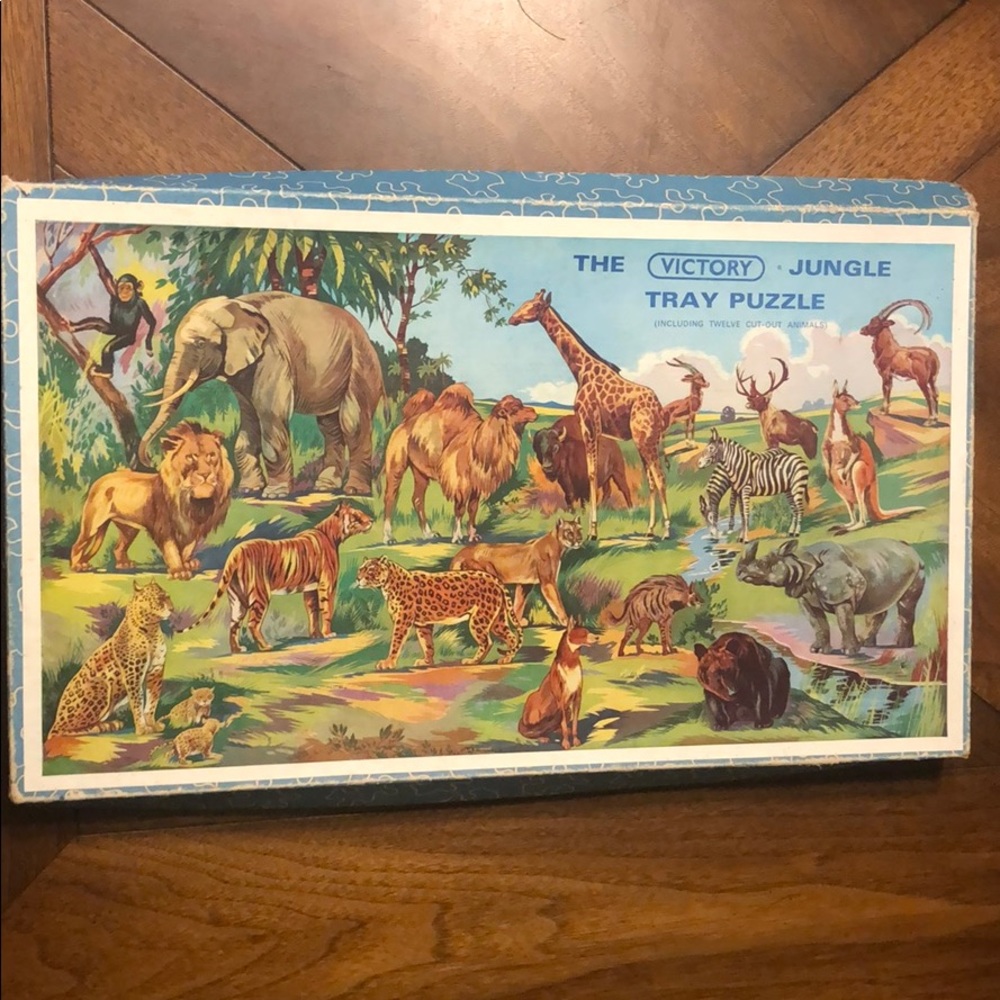 VINTAGE Victory Wood Educational Children Puzzle